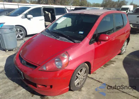 2007 Honda Fit Sport из США, поврежденный, VIN JHMGD38677S057032